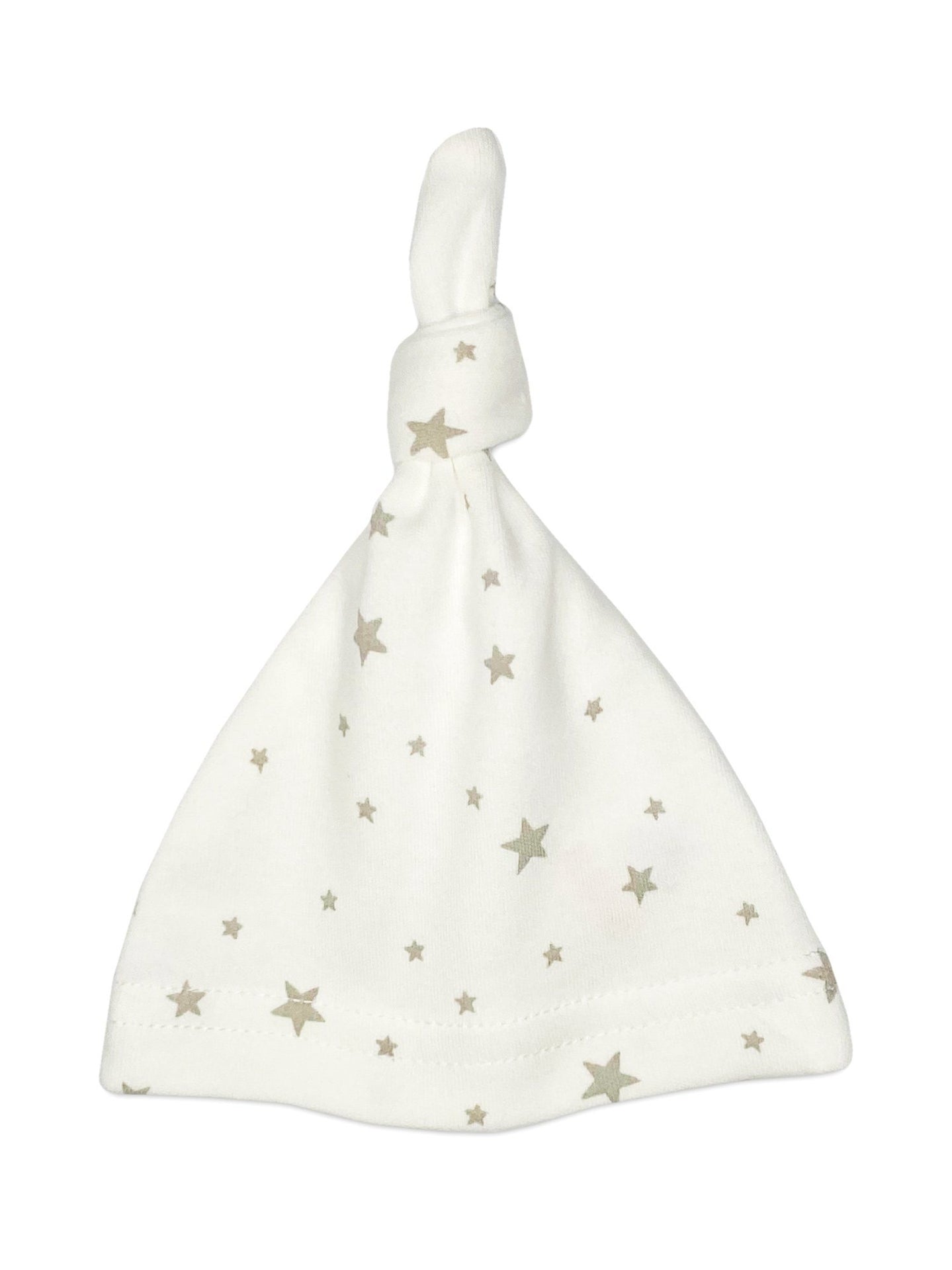 Cream Grey Stars Knotted Premature Baby Hat Hat Little Mouse Baby Clothing & Gifts