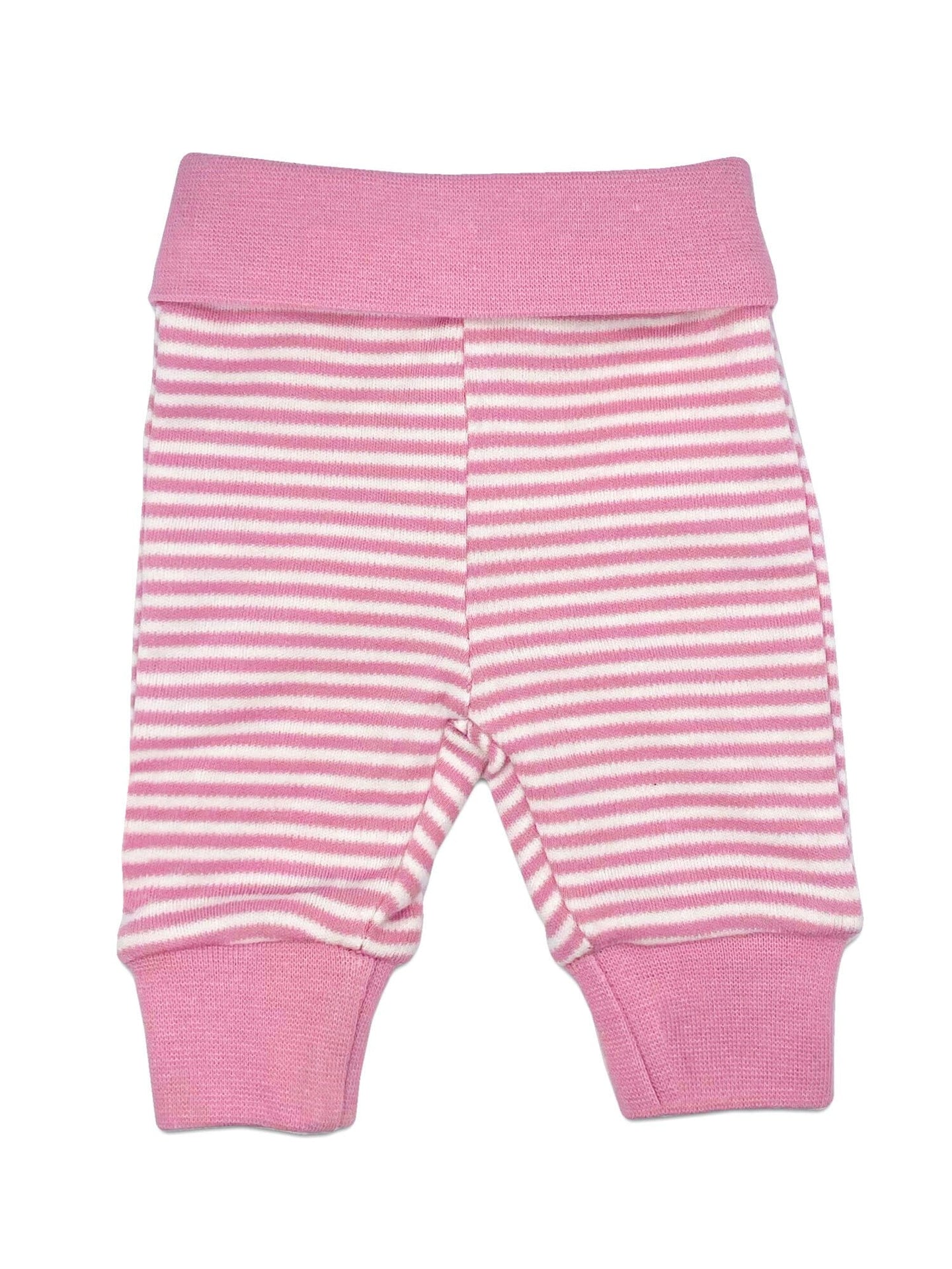 Organic Cotton Pink Thin Stripe Trousers Trousers / Leggings Fixoni