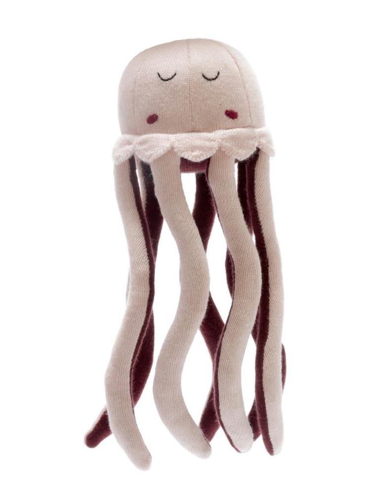 Knitted, Organic Baby Jellyfish Toy - Pink Toy Best Years