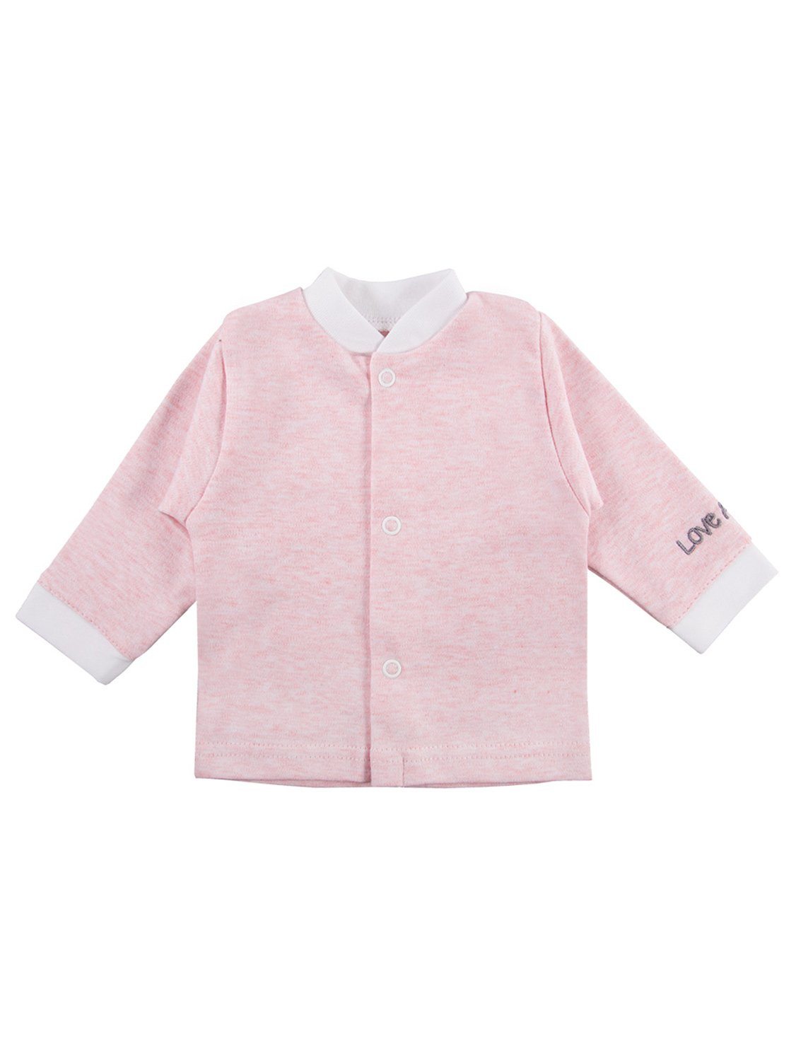 Early Baby Long Sleeved Top, "Love Alpaca" Embroidery - Pink Top / T-shirt EEVI
