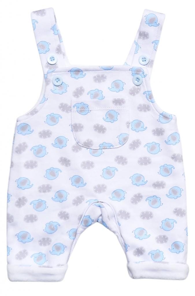 Blue Elephant 3 Piece Gift Set: Dungarees, Top & Hat Outift Just too Cute