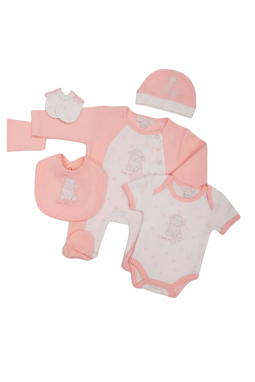 Pink "Love Me" 4 Piece Set Set Tiny Chick