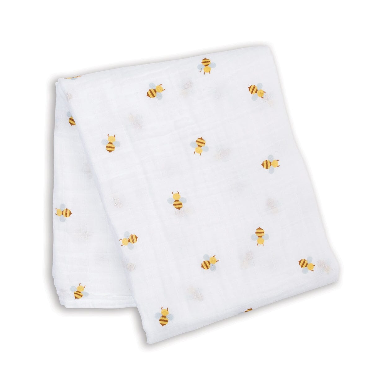 Bees - Muslin Swaddle, 100 x 100 cm Swaddle Blanket Lulujo