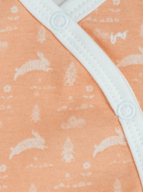 Incubator Vest, Leaping Bunnies , Premium 100% Organic Cotton Bodysuit / Vest Tiny & Small