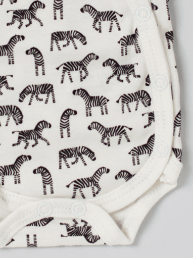 Bodysuit, Little Zebras, Premium 100% Organic Cotton Bodysuit / Vest Tiny & Small