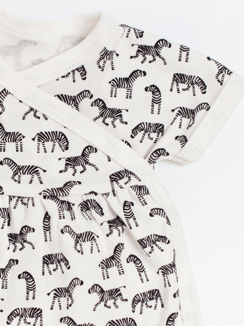 Dress, Little Zebras, Premium 100% Organic Cotton Dress Tiny & Small