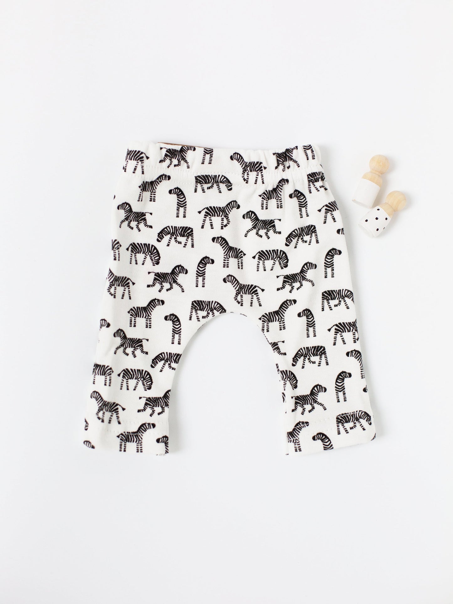 Premature Baby Leggings, Zebras, Premium 100% Organic Cotton Trousers / Leggings Tiny & Small