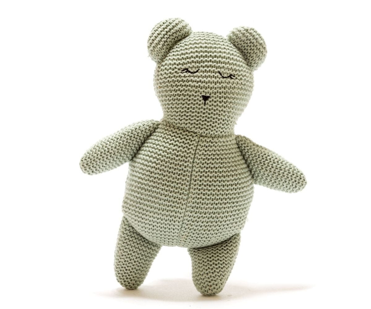 Isla The Organic Teddy Bear Sensory Toy - Teal Toy Best Years