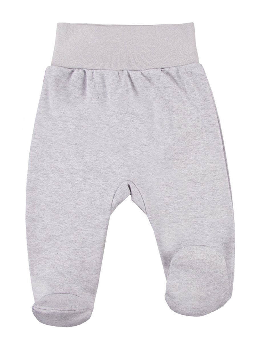 Footed Trousers, Grey With Zebra Face On Rear Trousers / Leggings EEVI