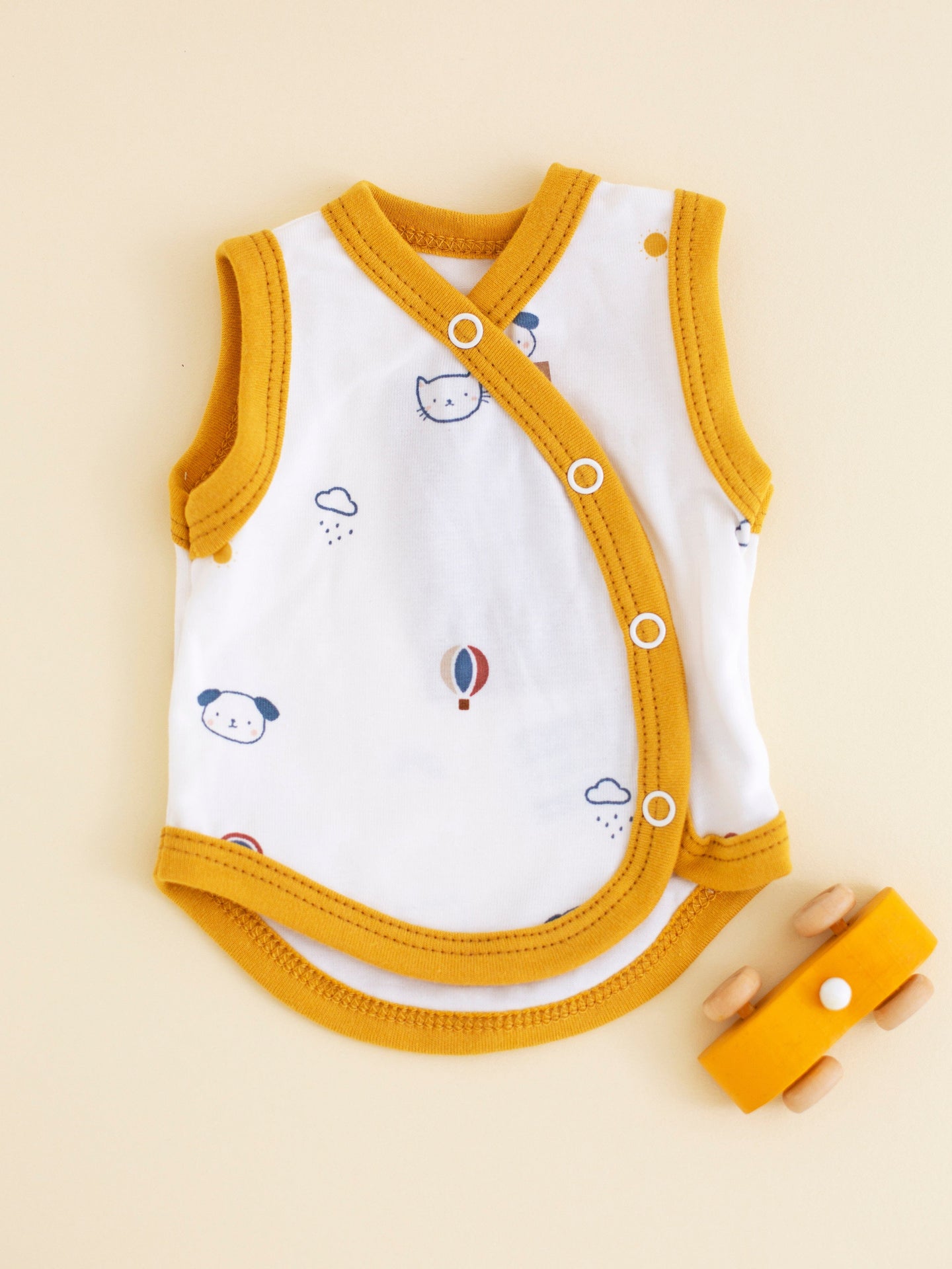 Incubator Vest, Pet Pals - Mustard Bodysuit / Vest Tiny & Small