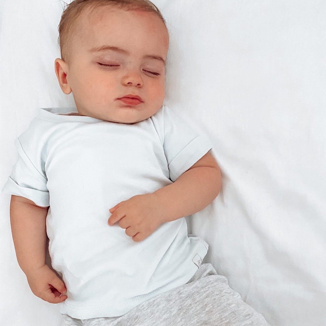 GOTS Certified Cotton Premature Baby T-Shirt - Blue Top / T-shirt Isaac Anthony