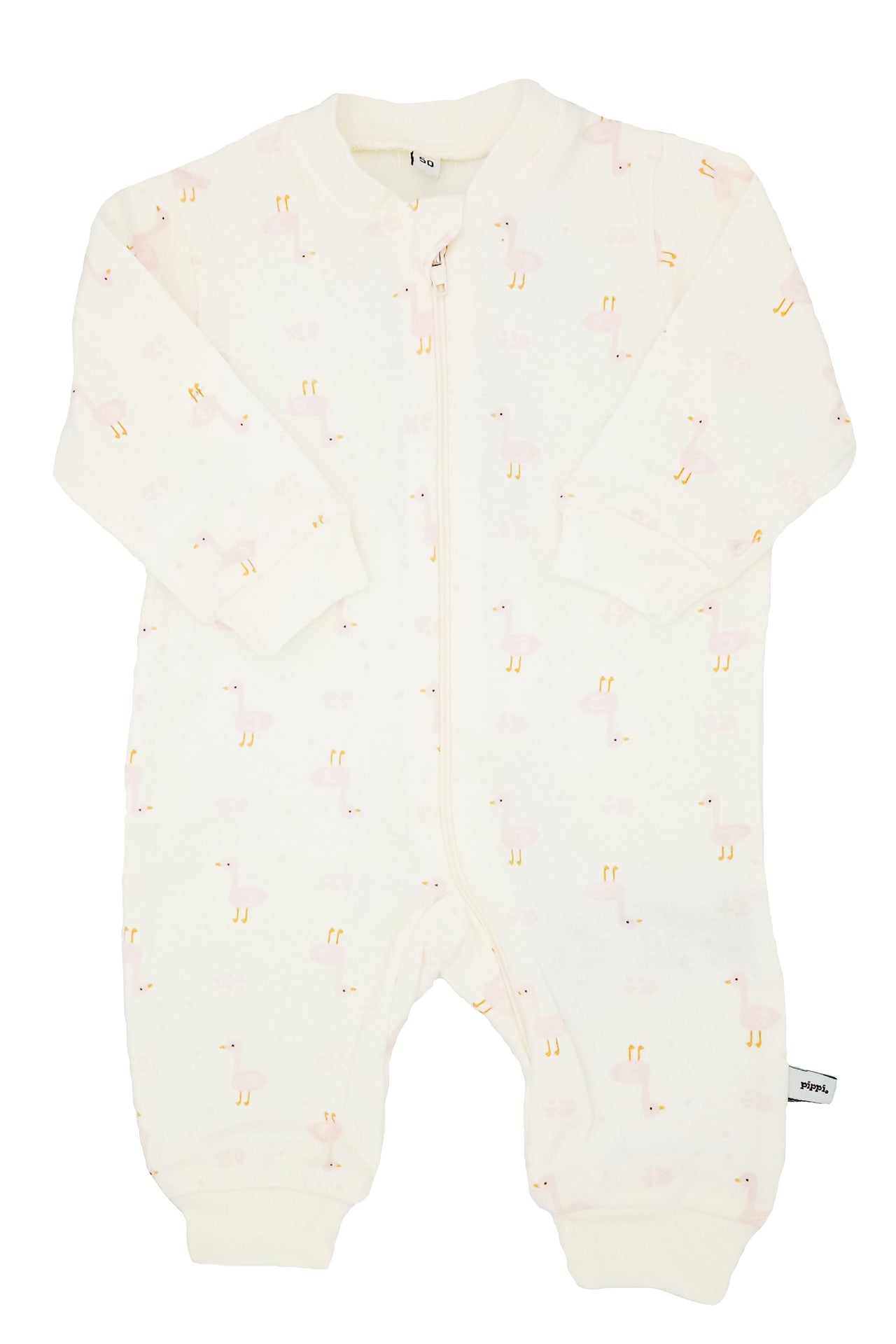Cream Duck Print Footless Babygrow Sleepsuit / Babygrow Pippi