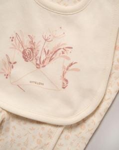 Flowers 3 Piece Layette Set Set Rock a Bye Baby