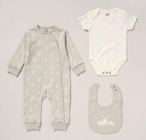 Woodland 3 Piece Layette Set Set Rock a Bye Baby