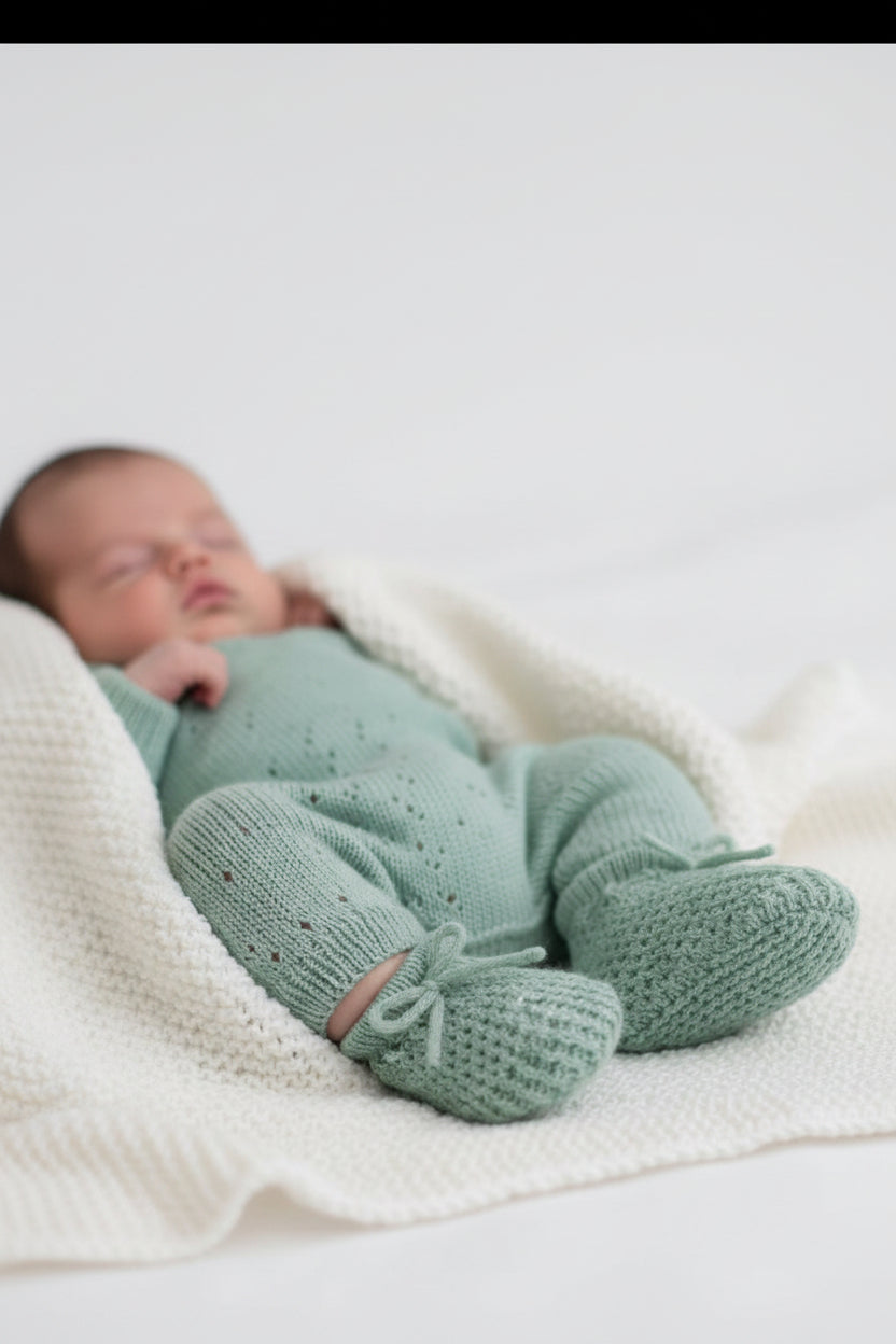 Sage Green Booties Booties Soft Touch