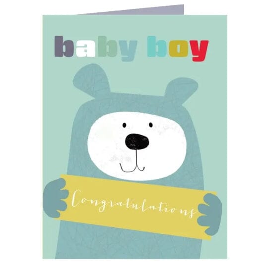Cards & Message Cards & Gift Wrap Little Mouse Baby Clothing & Gifts Mini New Baby Boy Bear