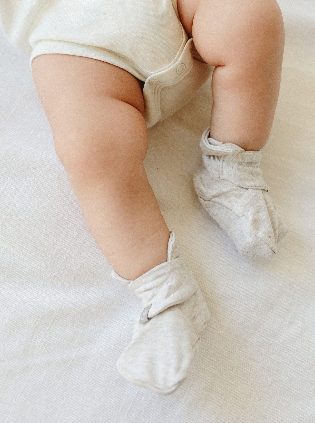 Premature Baby Stay-on Baby Boots, Storm Grey Booties Goumikids