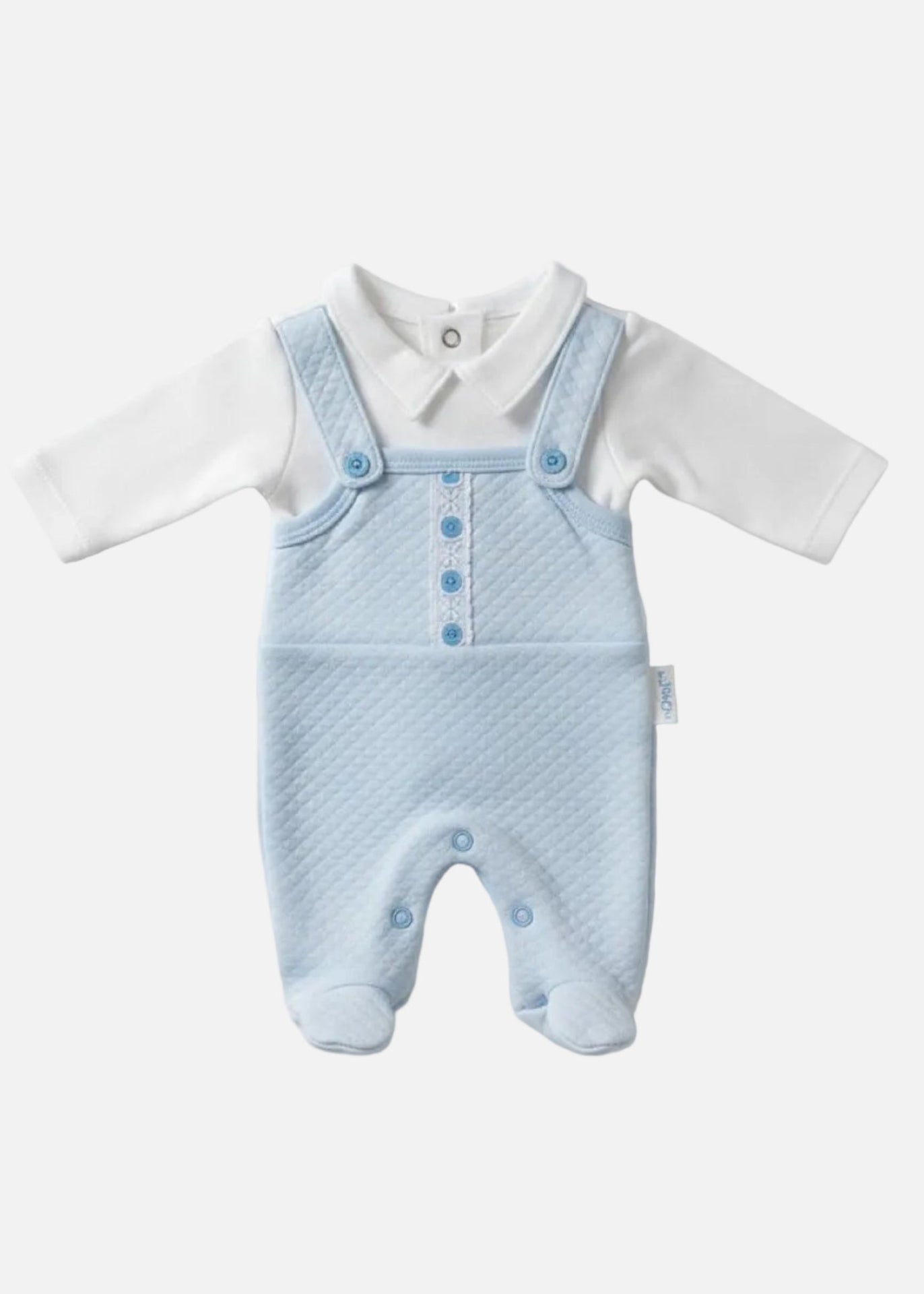 Blue Quilted Lace & Bows All in one Tiny Chick