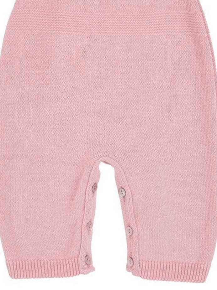 Pink Knitted Early Baby Dungarees Dungaree Dandelion