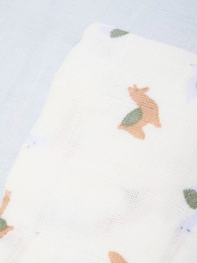 3 Pack, Organic Cotton Muslins, Alpacas / Grey, 65 x 65 cm Blanket Pippi