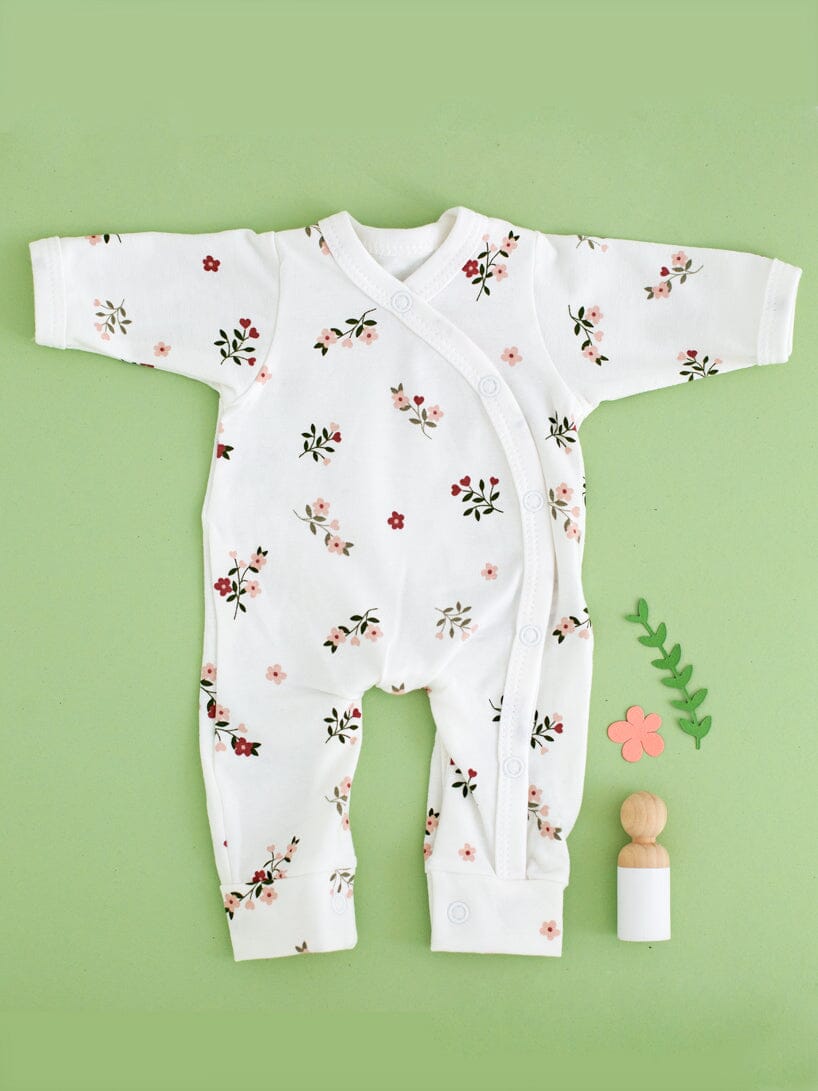 Prem Baby Sleepsuit, Beautiful Bloom Sleepsuit / Babygrow Tiny & Small