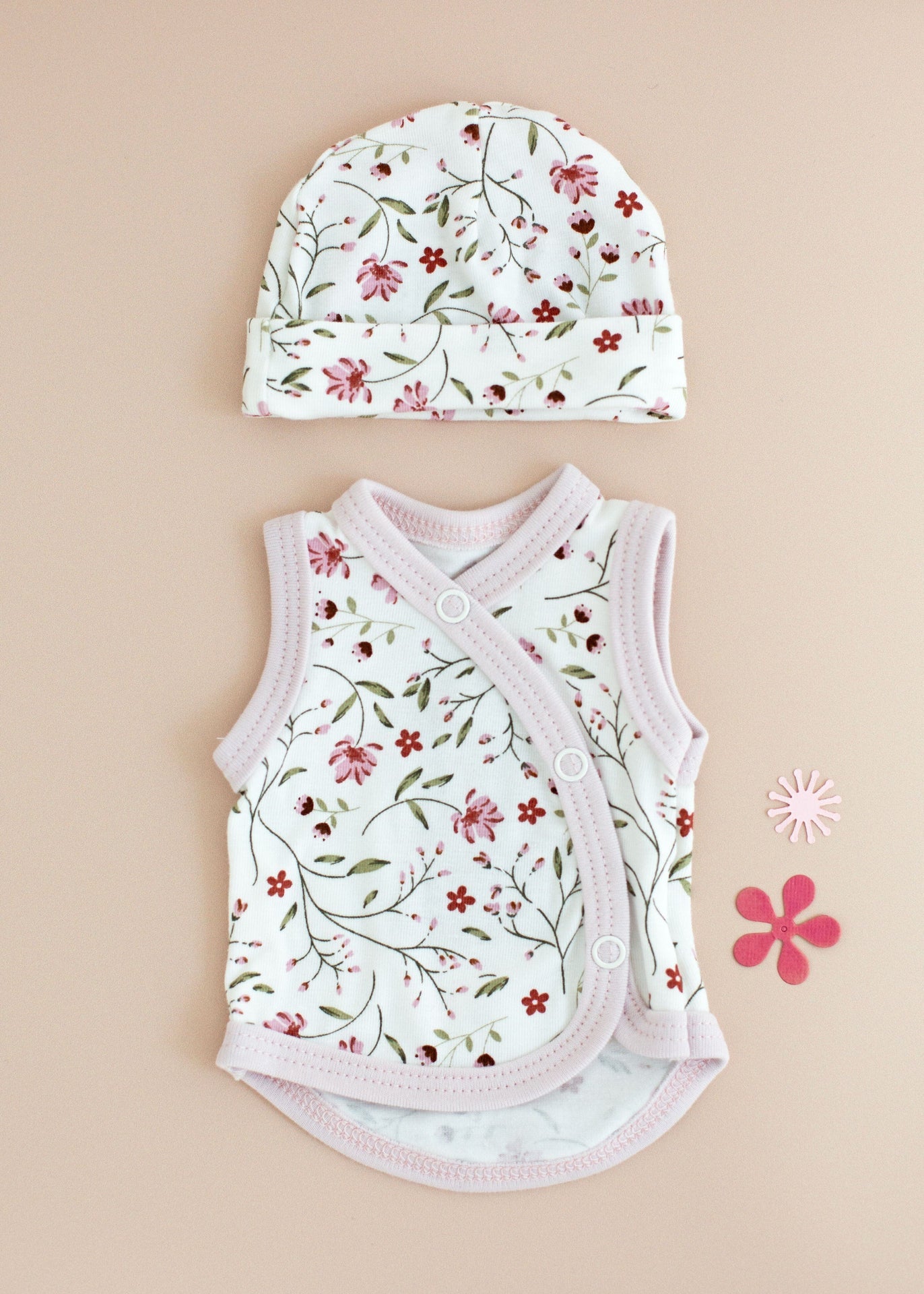 Incubator Vest & Round Hat Set, Blossom Incubator Vest & Hat Set Tiny & Small