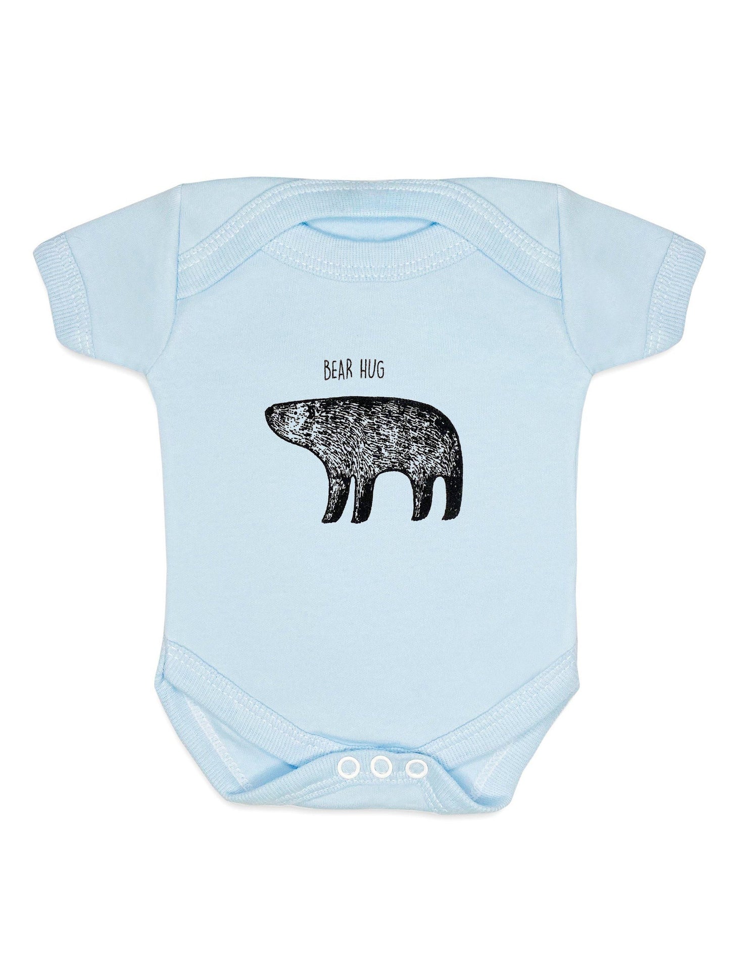 "Bear Hug" Bodysuit - Blue Bodysuit / Vest Little Mouse Baby Clothing & Gifts