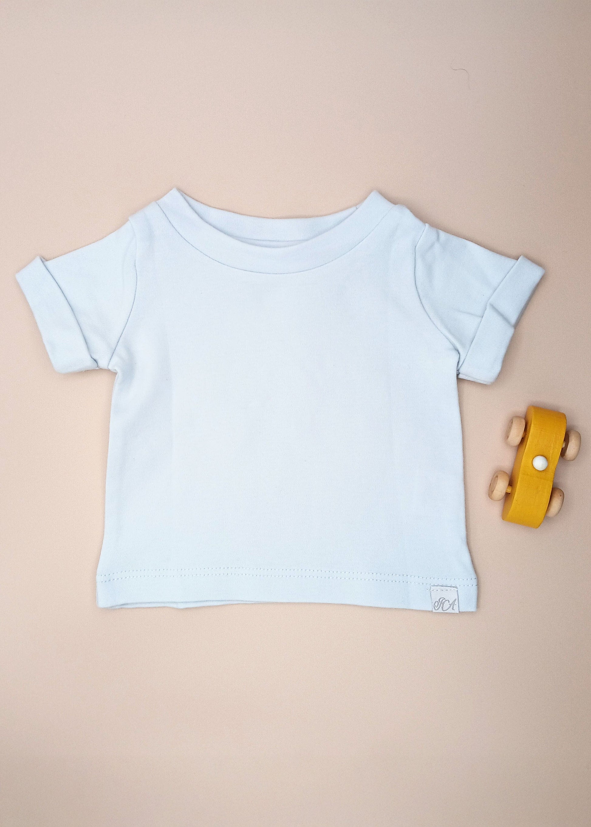 GOTS Certified Cotton Premature Baby T-Shirt - Blue Top / T-shirt Isaac Anthony