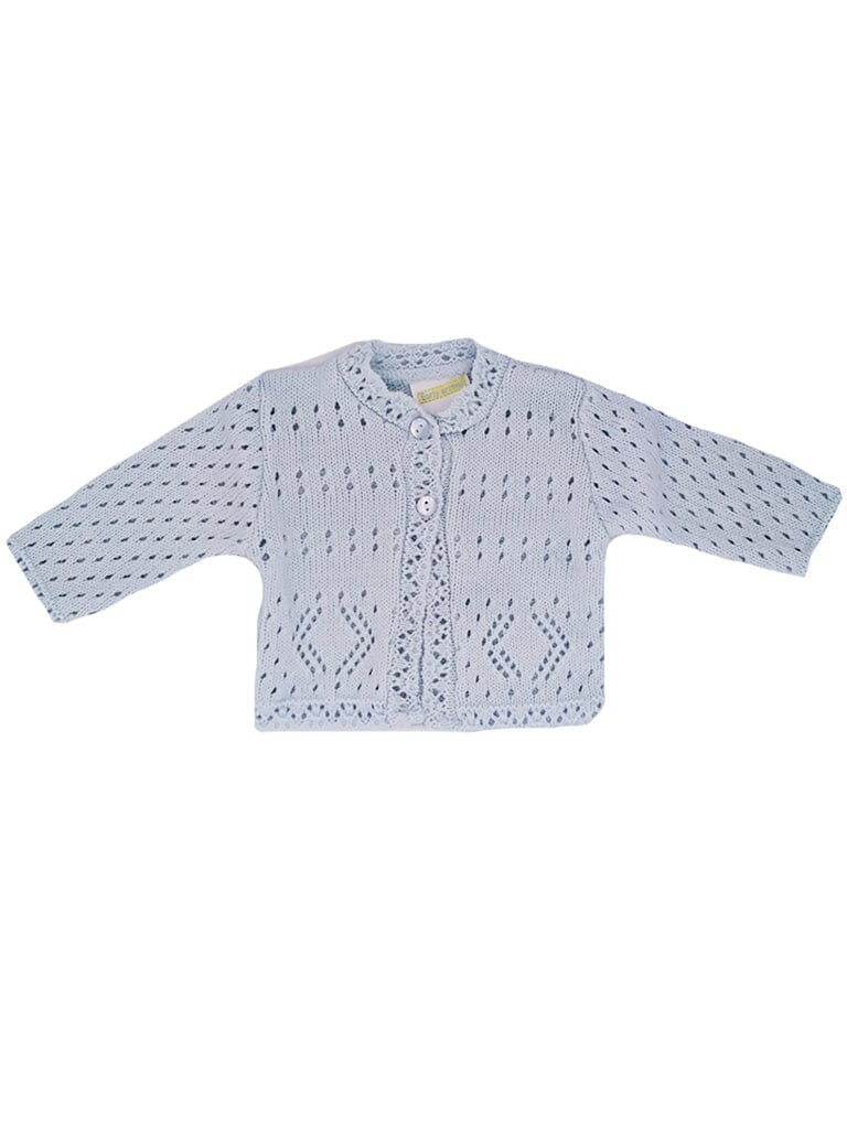 Blue Pointelle Cardigan Cardigan / Jacket Early Arrival