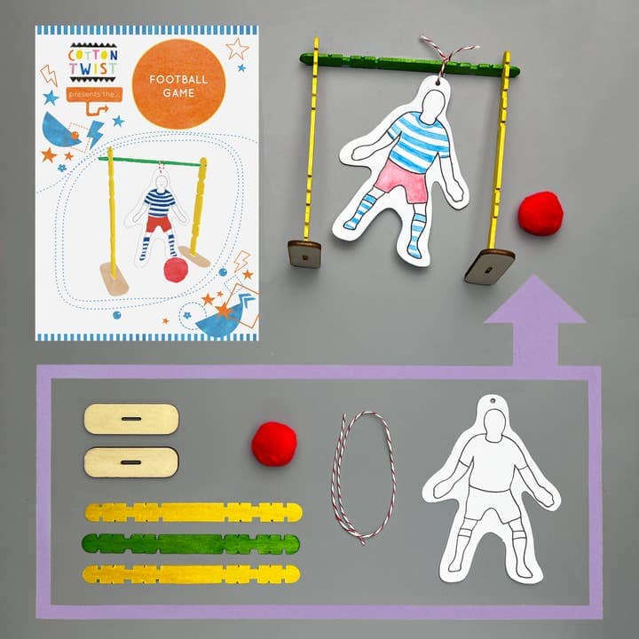 Make Your Own Football Game Kit Sibling Gifts Cotton Twist
