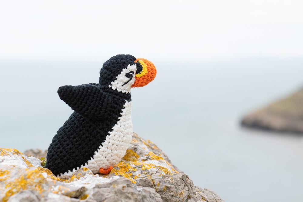 Crochet Puffin - Ethically Sourced Rattle Toy Toy Best Years
