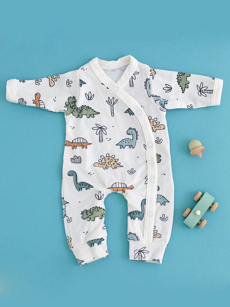 Dinosaur Buddies Gift Box -Sleepsuit, Toy, Muslin & Card Gift Set Tiny & Small
