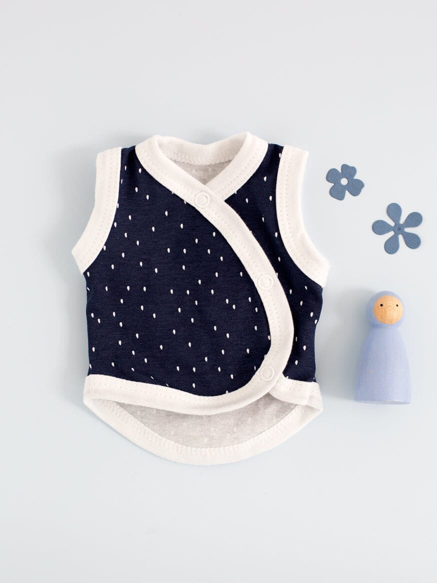 Incubator Vest, Midnight Snow Bodysuit / Vest Tiny & Small