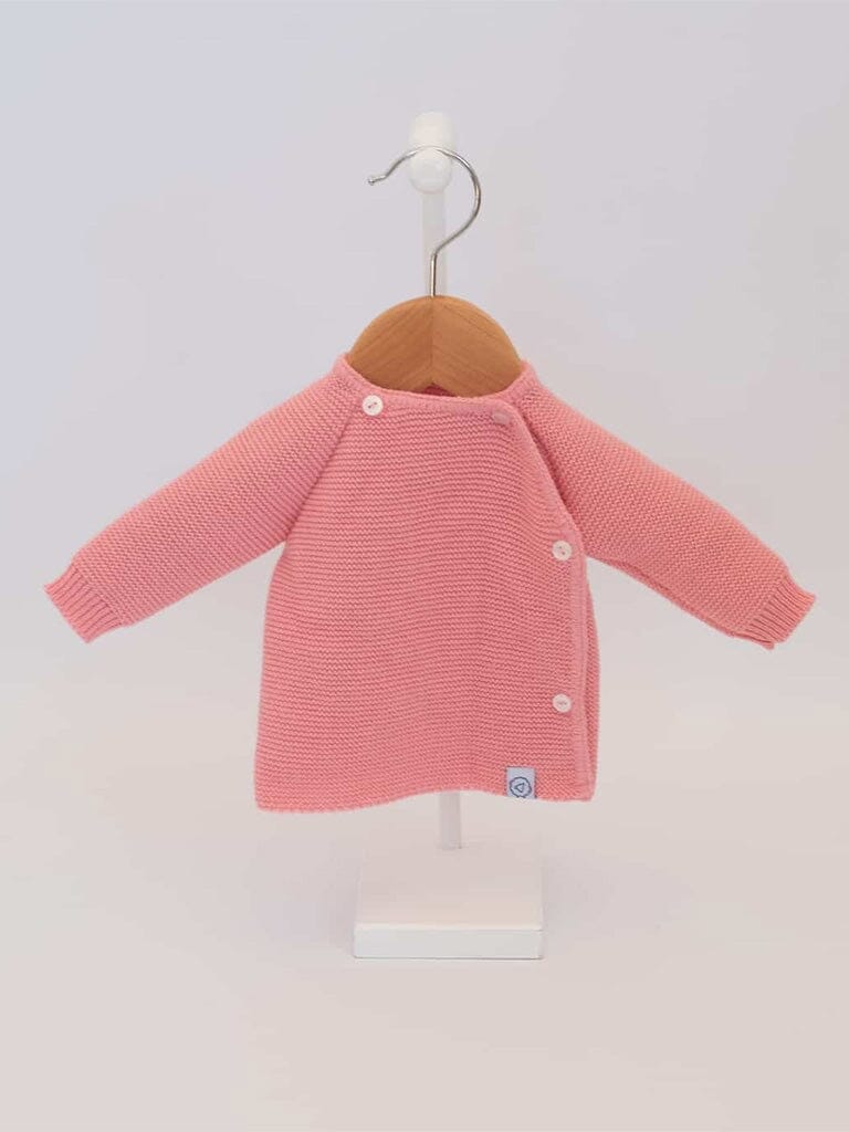 Knitted Dusky Pink Cardigan Cardigan / Jacket La Manufacture de Layette