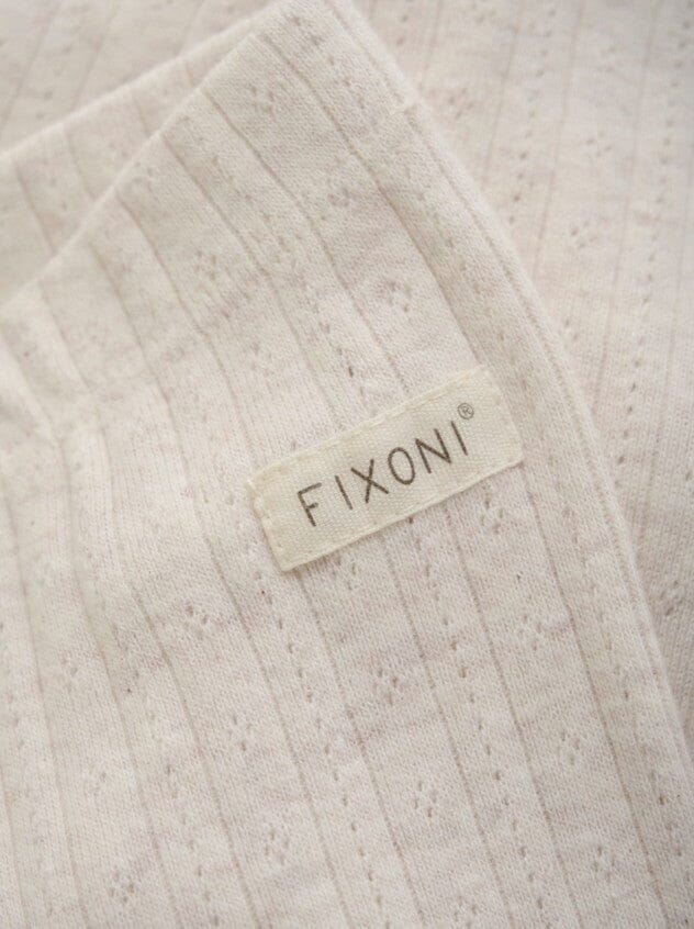 White Sand Patterned Trousers Trousers / Leggings Fixoni