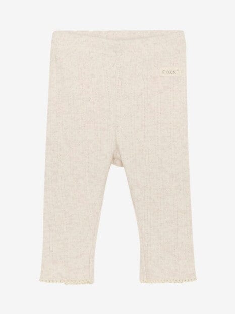 White Sand Patterned Trousers Trousers / Leggings Fixoni