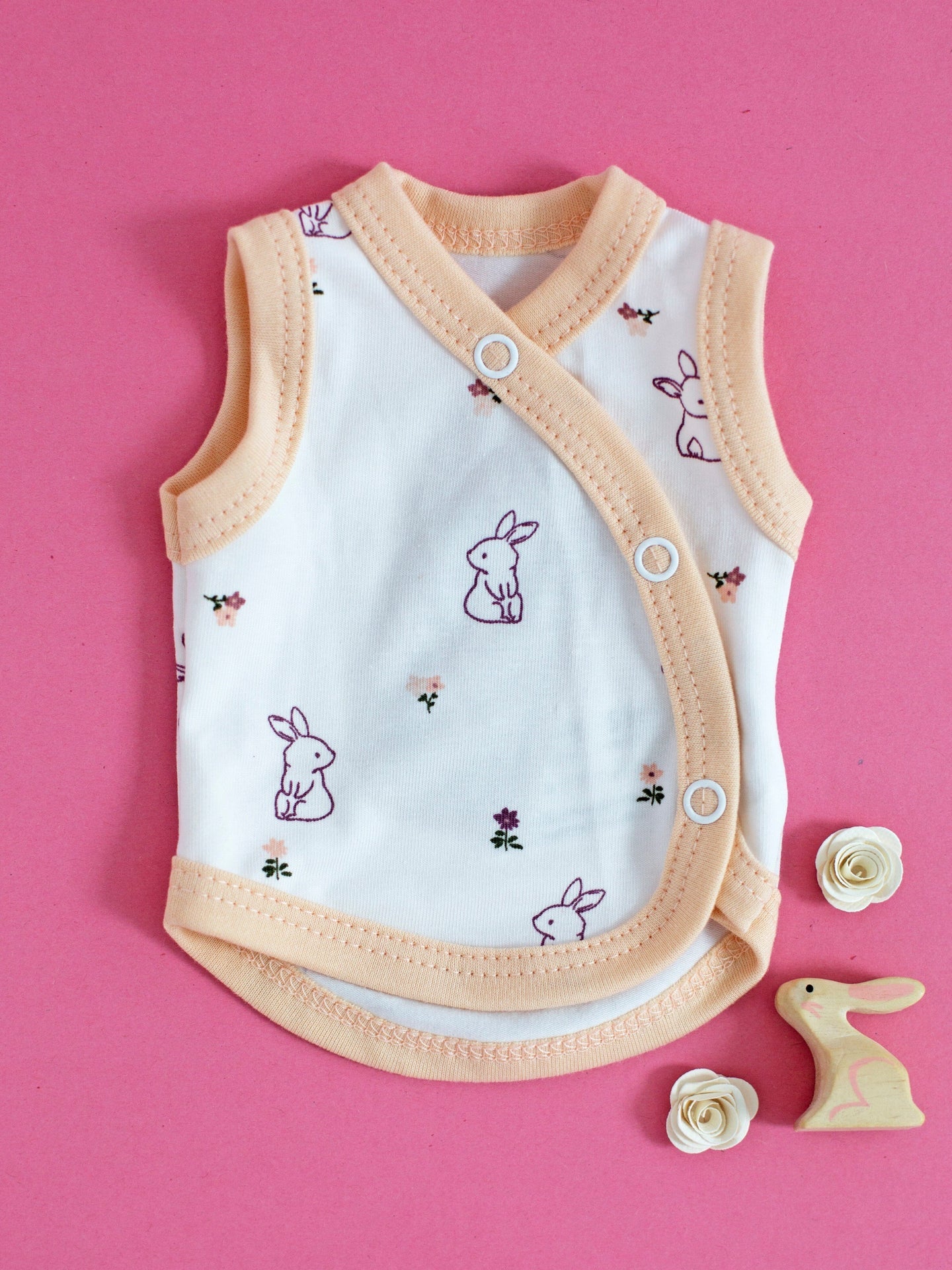 Incubator Vest, Flower Bunny Bodysuit / Vest Tiny & Small