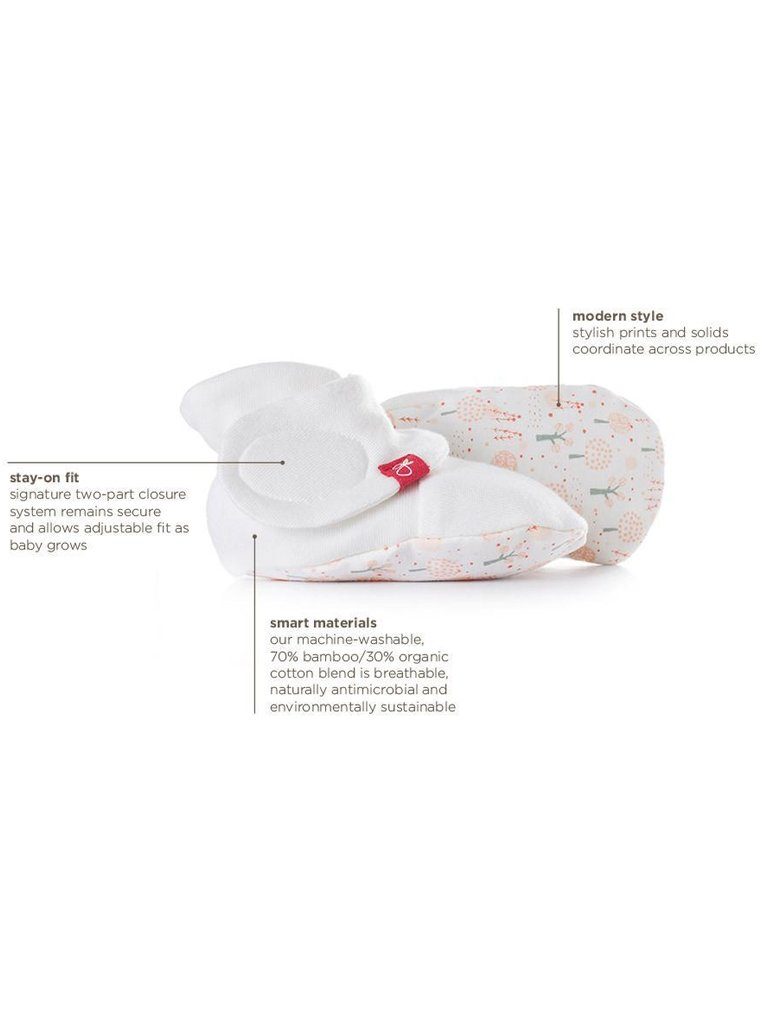 Newborn Stay-on Baby Boots, Grey Stripe Booties Goumikids