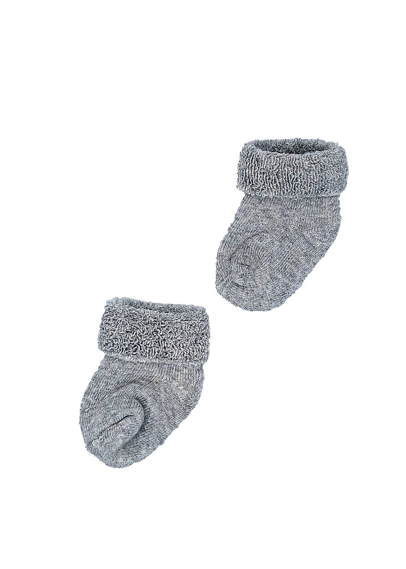 Grey Stay-on Towelling Premature Baby Socks Socks Little Mouse Baby Clothing & Gifts