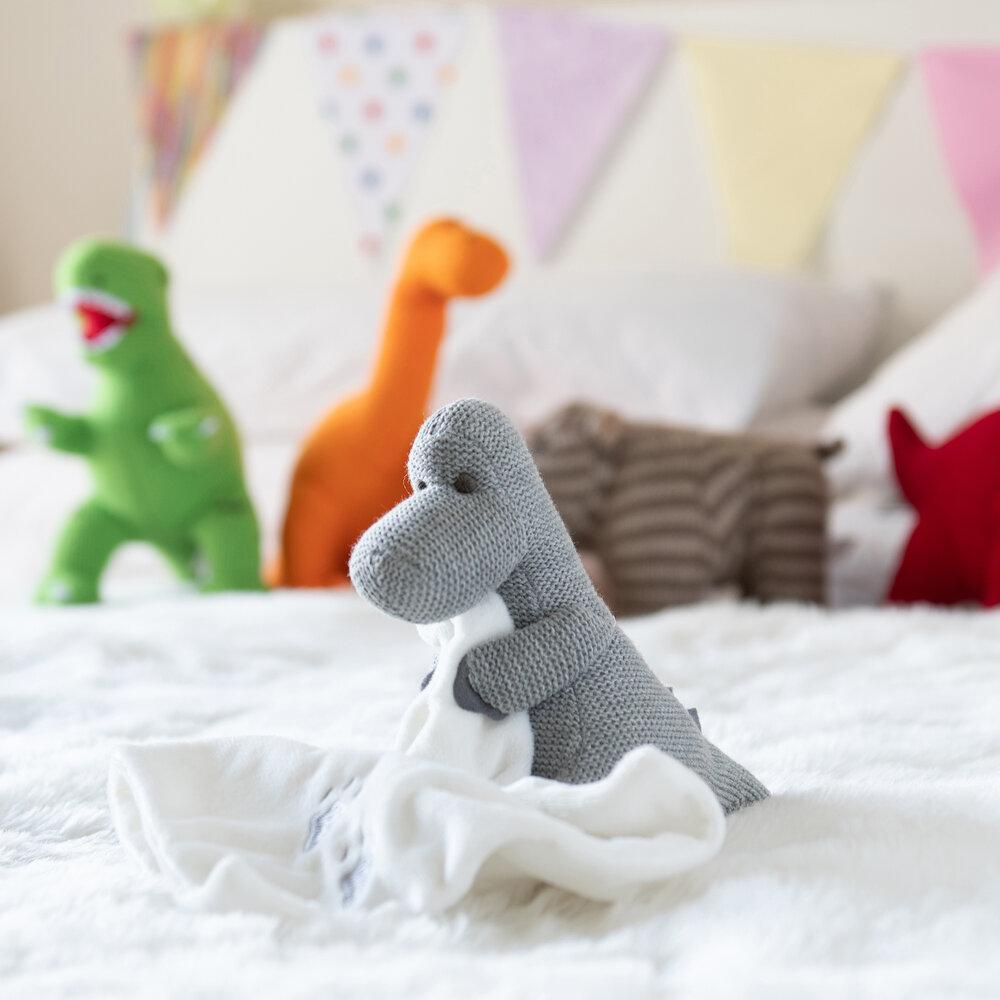 Crochet Dinosaur Toy with Comforter Toy Best Years