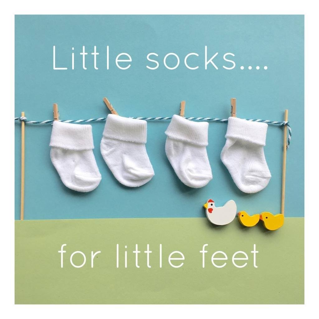 White Premature Baby Socks Socks Little Mouse Baby Clothing & Gifts