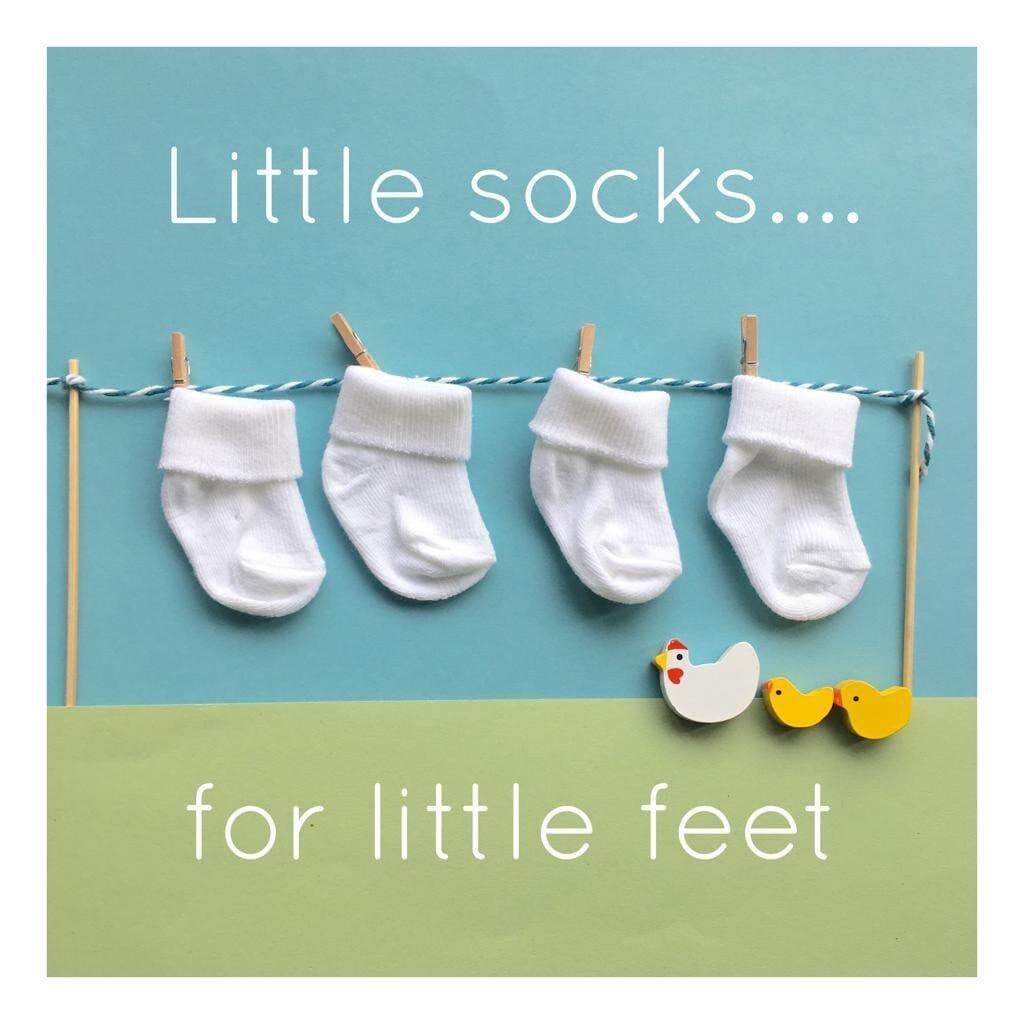 White Premature Baby Socks Socks Little Mouse Baby Clothing & Gifts