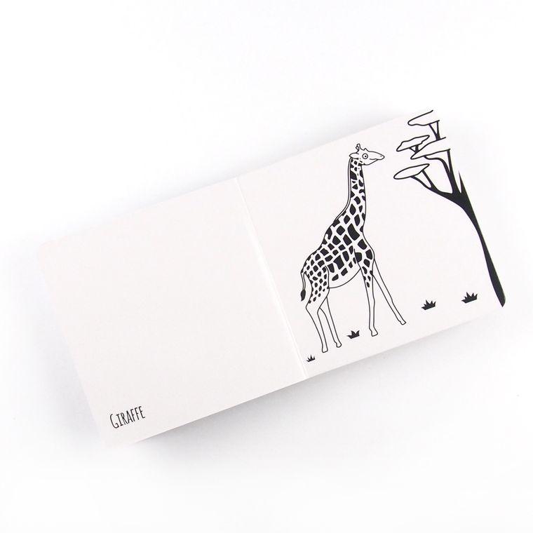 High Contrast Baby Book - African Animals Book The Little Black & White Book Project