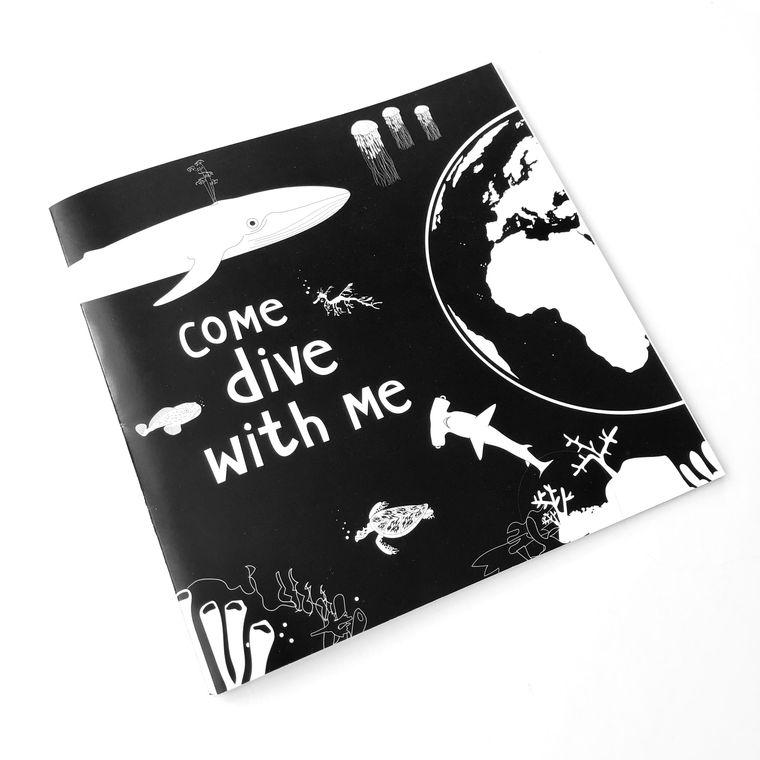 Come Dive With Me storybook Book The Little Black & White Book Project