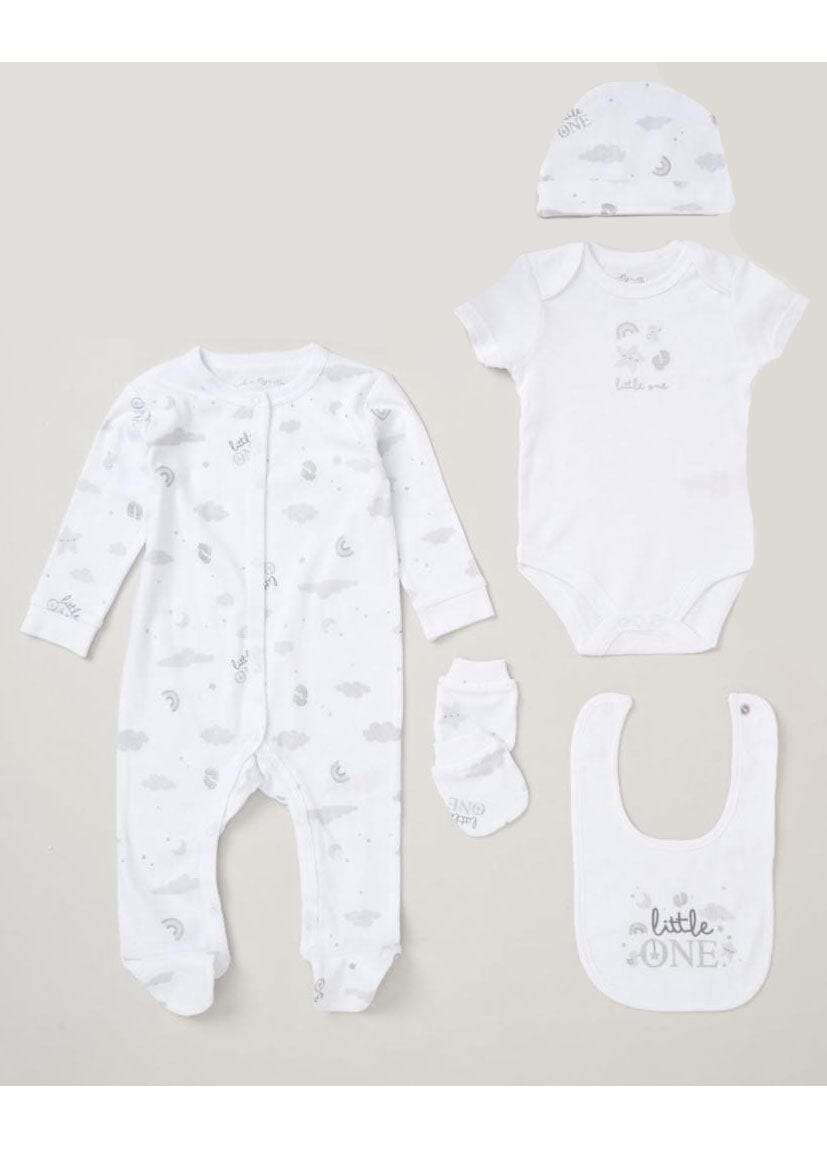 Little One 5 Piece Layette Gift Set Set Rock a Bye Baby