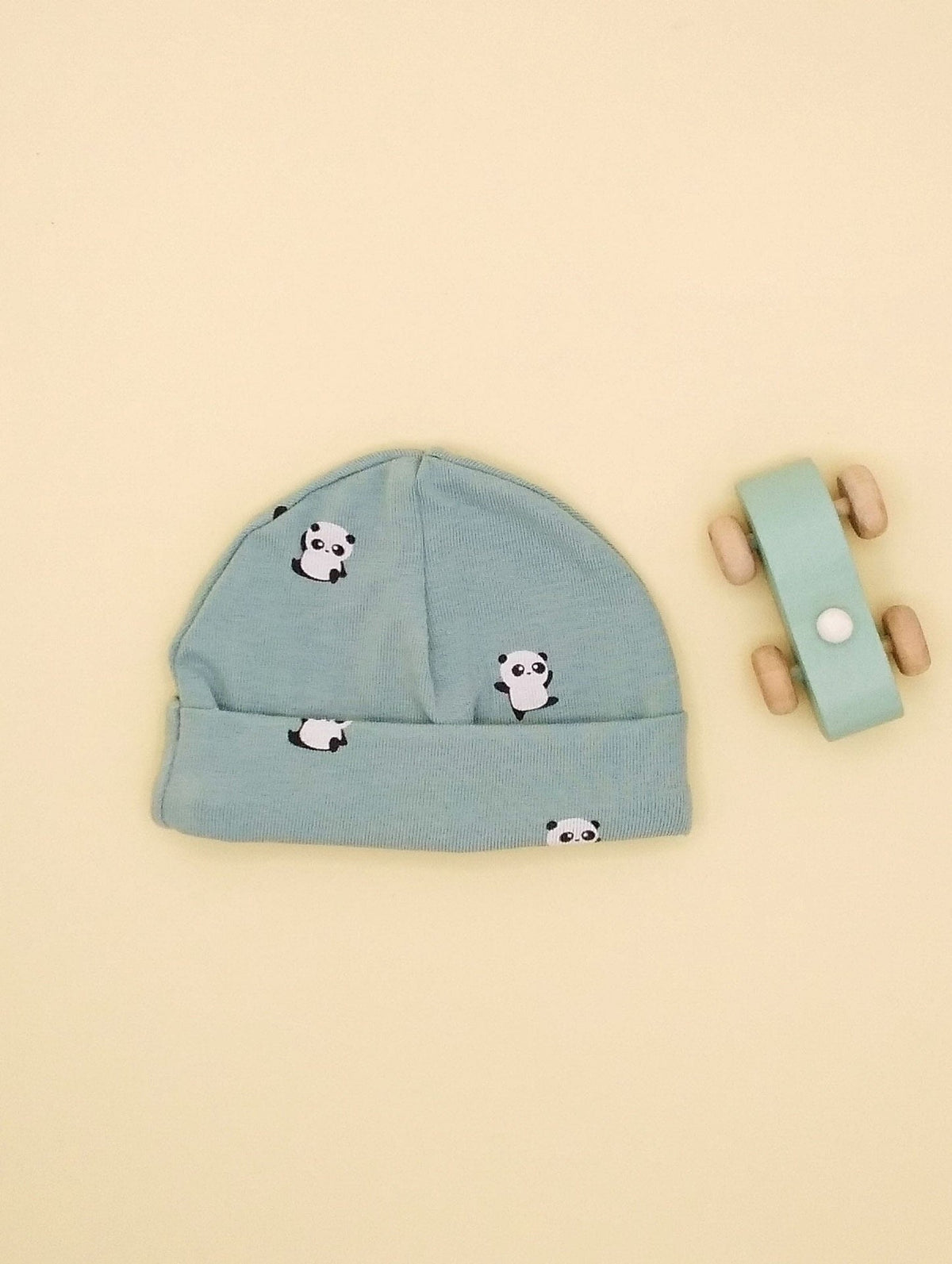 Panda Cuddles, Preemie Round Hat Hat Tiny & Small