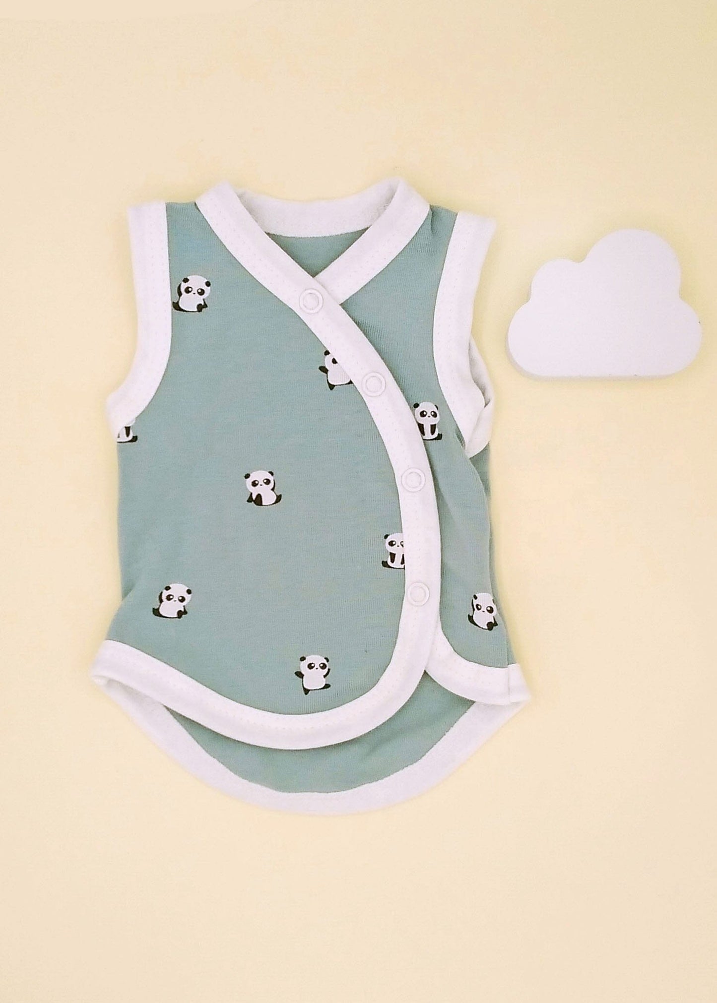 Cute Panda Gift Box - Incubator Vest, Toy, Muslin & Card Gift Set Tiny & Small