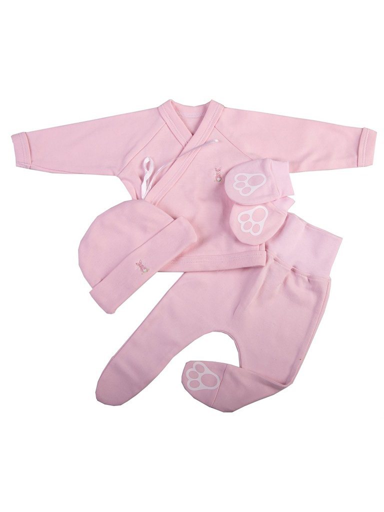 Super Cute 4 Piece Bunny Set - Pink Outift Little Lumps