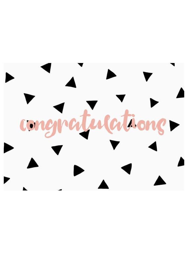Cards & Message Cards & Gift Wrap Little Mouse Baby Clothing & Gifts Triangle Drops, Congratulations