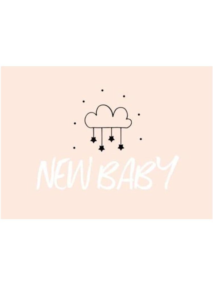 Cards & Message Cards & Gift Wrap Little Mouse Baby Clothing & Gifts New Baby Star Cloud Pink